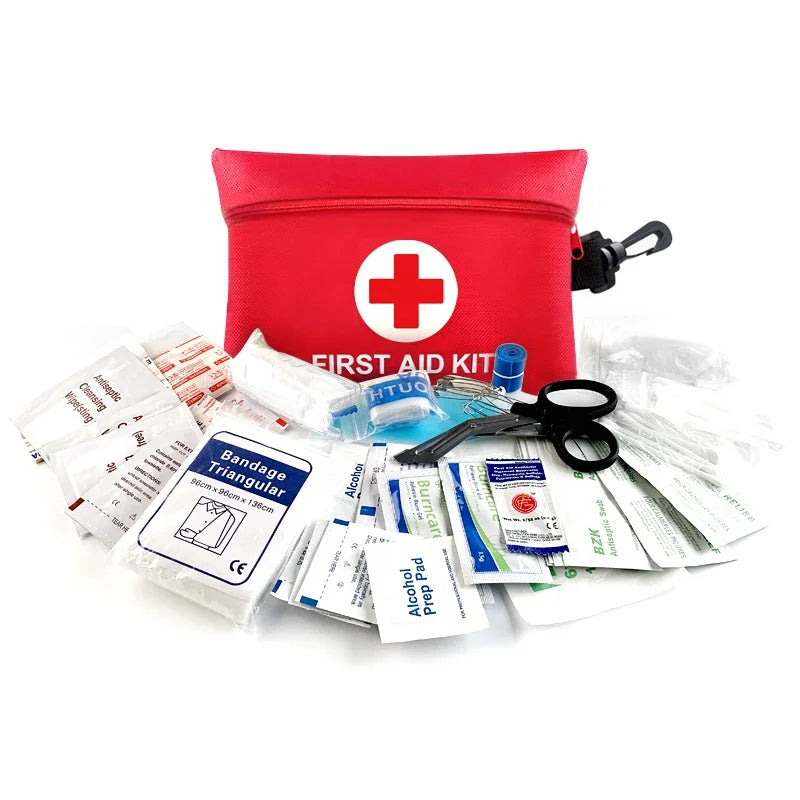Mini First Aid Kit CE ISO Certified, 21x14cm, Multi-Color, 70D Oxford Cloth