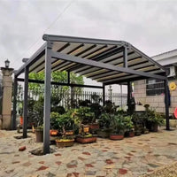 VTX-2004133 Commercial Retractable Patio Awning Windproof Sunshade Restaurant Hotel Aluminum Waterproof Durable Home Decor Gifting