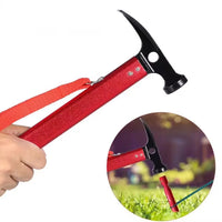 Tent Hammer, Heavy Duty Camping Hammer with Tent Stake Remov