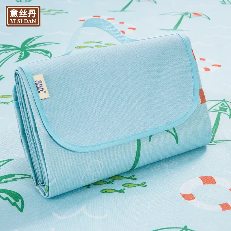 Portable Moisture-Proof Outdoor Picnic and Camping Mat, Rectangle Shape, Spring/Summer Use