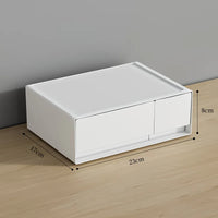 VTX-2775077 Modular Stackable Cosmetic Drawer Organizer Plastic Rectangular Storage Box Modern Simple Design Desktop Vanity