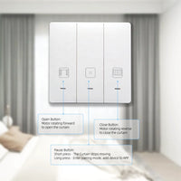 VTX-4068517 1/2 Gang ZigBee Wall Curtain Switch Tuya Smart Life Automation Alexa Google Home Key Roller Shutter Decor Gifting