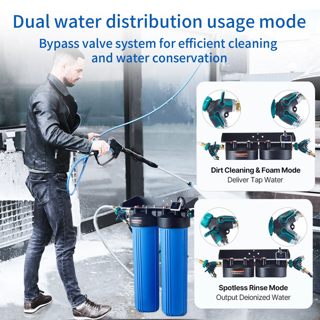 0 TDS Outdoor RV Car Washing Water Filter System with Spotless De-Ionised Water and Resin Technology