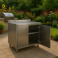 VTX-9448229 Design Cupboard Unit Outdoor Kitchen Cabinet Organizer Sets Campervan Units Full Set Stainless Steel Modern