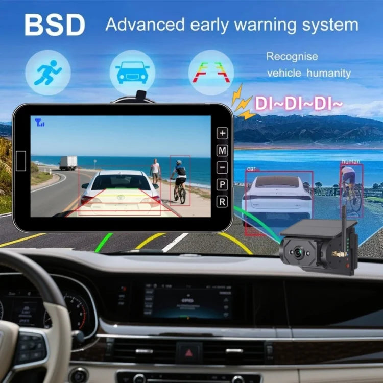 Wi-Fi Wireless Solar Camera Monitor for RVs, Buses, and Trucks