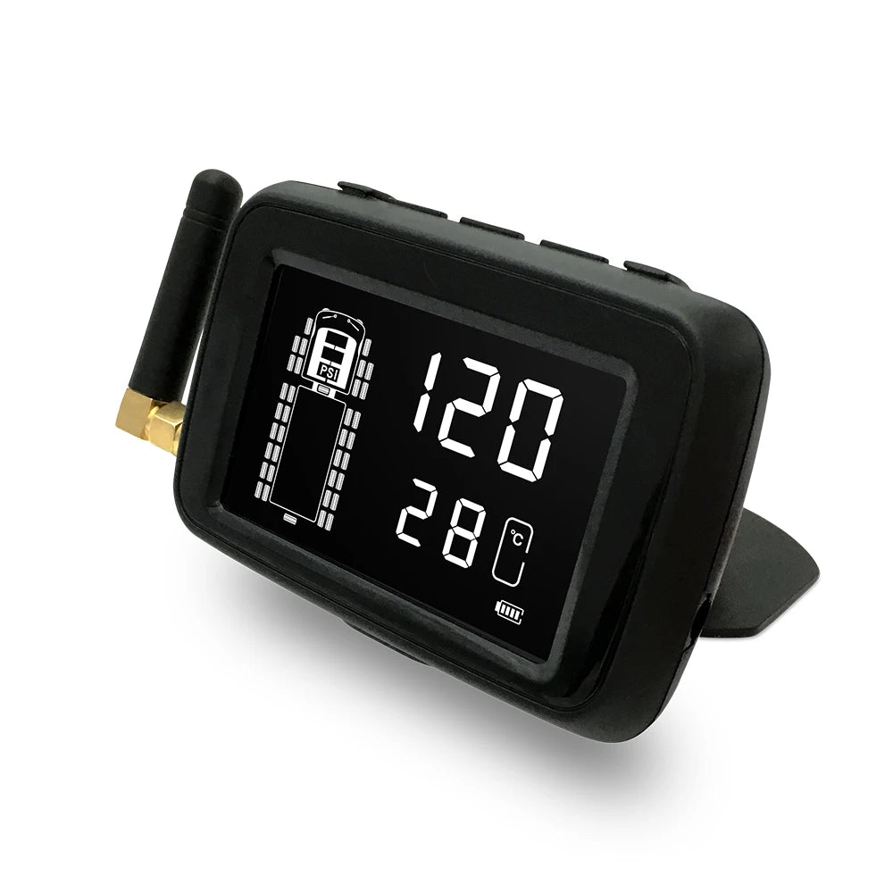 Truck RV Bus Tire Pressure Monitoring System with External Sensors, Model 901RV, Compatible with Toyota Truck and Volkswagen, 199 psi