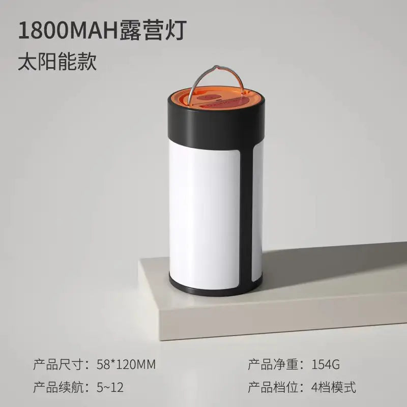 62 LED Rechargeable Camping Lantern, 6W, 400lm, Black/White, ABS Material, 10000 Hours Working Time
