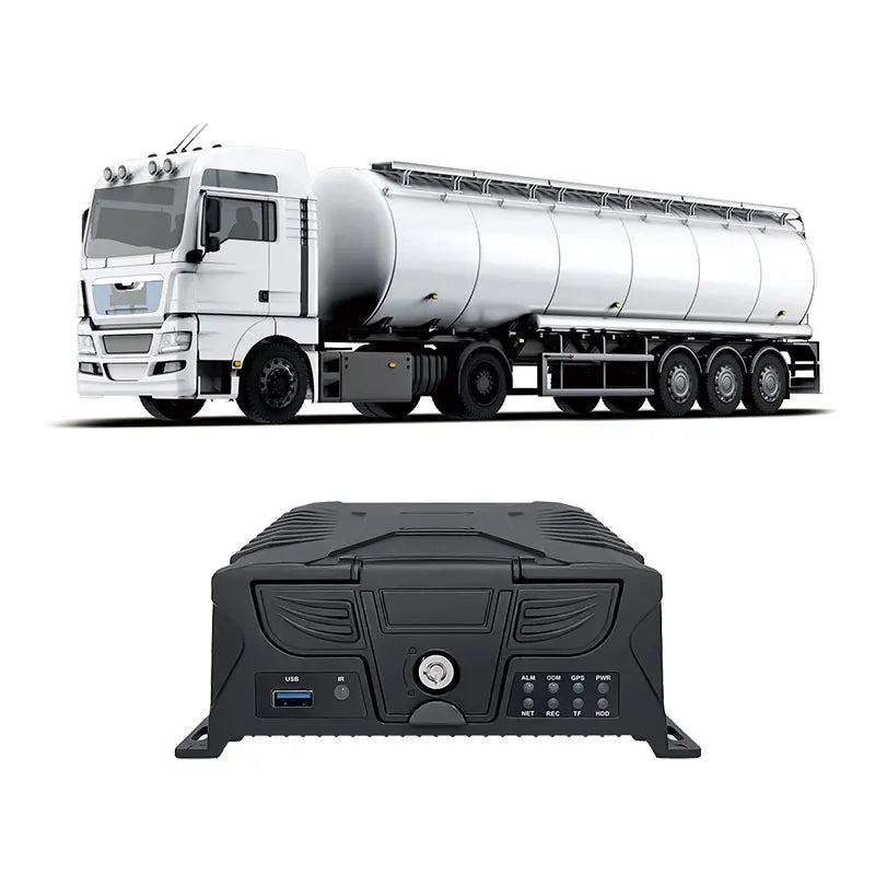 4G GPS Telematics Device with Truck Driver Fatigue Monitor and Fuel Tank Camera, Universal Fit, 1080P Resolution, Night View, Built-in GPS