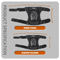 VTX-3069989 Outdoor Sports Windproof Cycling Elbow Knee Pads Motorcycle PP+Sponge Home Decor Gifting Patio Garden Centerpiece