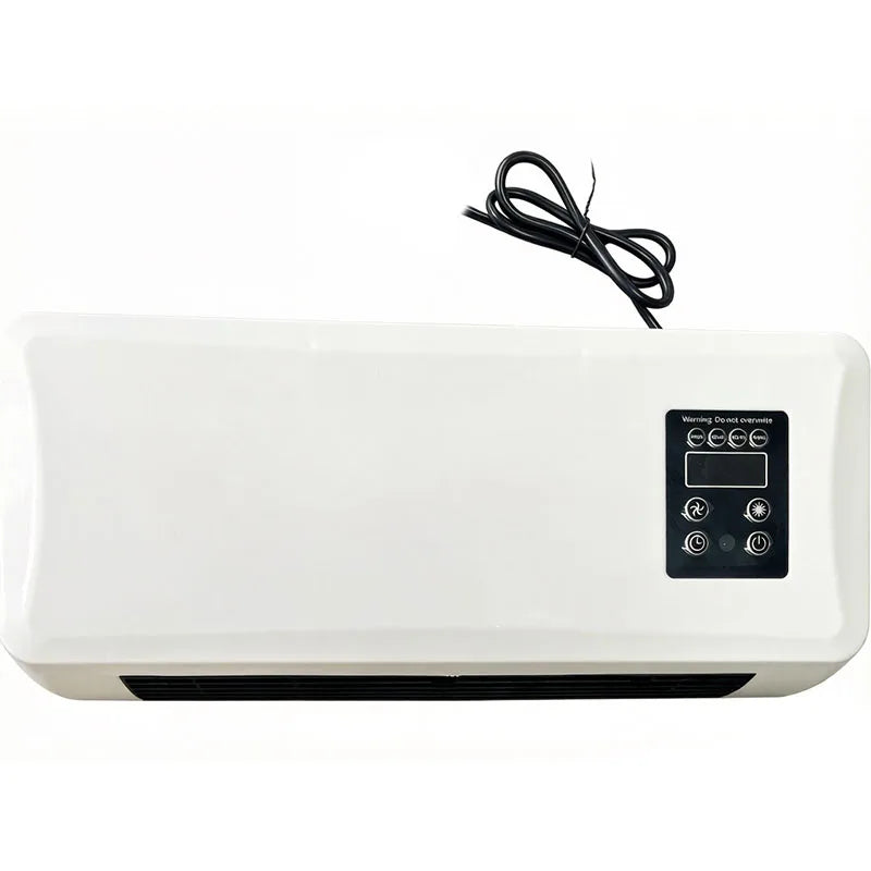 VTX-4396197 1500W Portable Ductless Air Conditioner Wall-Mounted Natural Wind Fan Heater RV Polypropylene Camping Hiking Travel