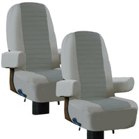 VTX-1184933 Overdrive Fit RV Captain-style Seats Heavy Duty Durable Captain Seat Cover Woven Polyester Bedroom Living Room Sofa