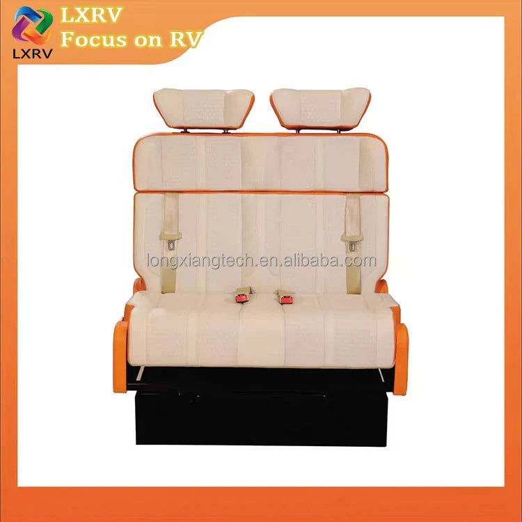 Luxury Leather Car Seat Sofa Bed for Sprinter Van RV MPV Camper Van Waterproof Design