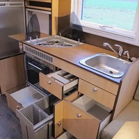 VTX-9349925 Finest-selling RV Kitchen Cabinet Multi-layer Drawer Storage Space Aluminum Camper Furniture Accessories zero