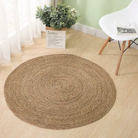 Hand-woven Sedge Solid Color American Country Style Circular