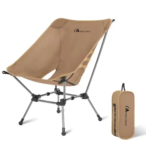 Portable Lightweight Folding Garden Camping Chair, 330Lbs Capacity, Oxford Fabric, Aluminum Frame
