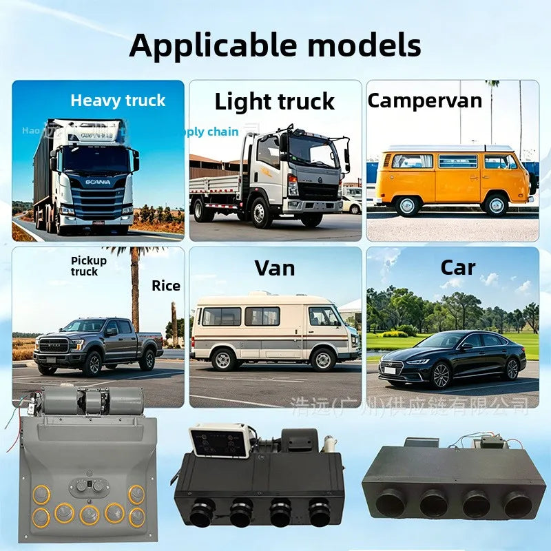 24V Remote Control Air Conditioning System for Left-Hand Drive Cars