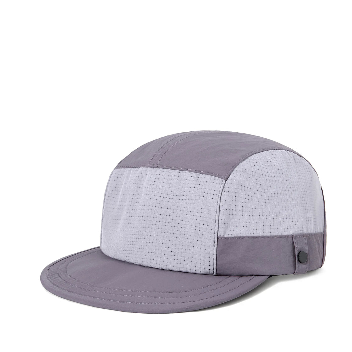 Unisex Five-Panel Mesh Snapback Baseball Cap for Outdoor Sports and Camping