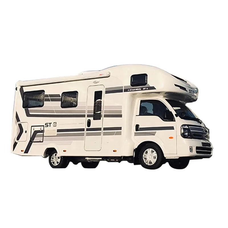 Large Living Space RV Caravan Motorhome, Max Payload 3455kg, Size L6200*W2100*H2850, Indoor Kitchen, White