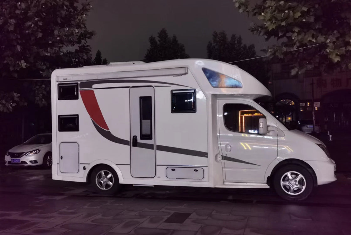 Bullex New Design Premium Caravan Portable Traveler Bundle FRP Motorhome Body White for Truck Models