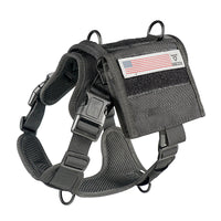 VTX-3169701 Tactical Dog Vest Harness Removable Backpack Heavy Duty No-Pull Military Training Saddlebag Hiking Outdoor Camping