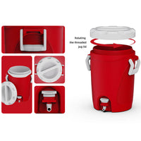 VTX-8595877 LIHENG 22L Plastic-Lid Food Beverage Refrigerator Container Outdoor Camping RV High-Capacity Water Dispenser Hiking