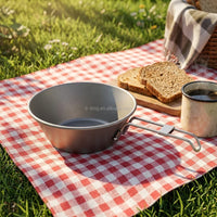 Ti-King 99.6% Pure Titanium Sierra Bowl Pot With Lid Folding
