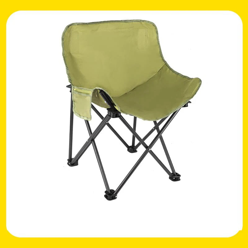 Folding Moon Chair for Outdoor Use - Portable Camping, Fishing, and Picnic Stool