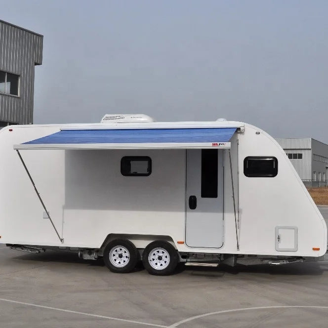 Bullex New Design Premium Caravan Portable Traveler Bundle FRP Motorhome Body White for Truck Models