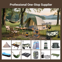 VTX-1693733 Stainless Steel Outdoor Camping Cooking Grilling Tableware Kitchen Utensil Set 27 Piece Cookware Kit Organizer Travel