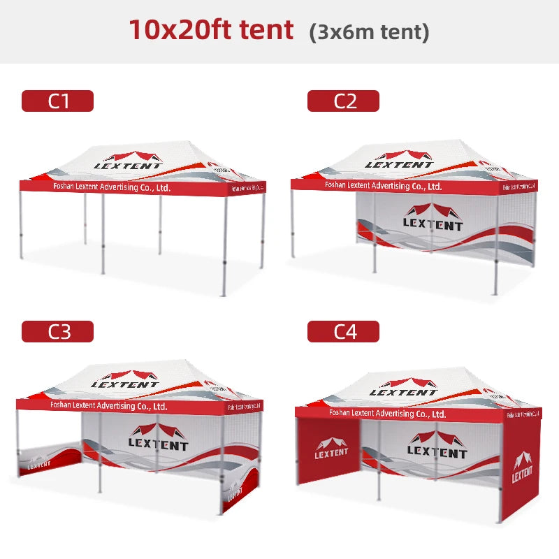 Durable Aluminum 10x10 Outdoor Trade Show Canopy Tent with Custom Logo Print