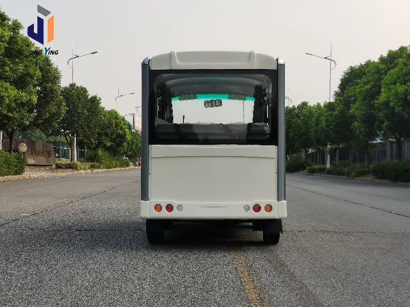 Electric Sightseeing Bus 8-23 Seats Customized Color 4500*1580*2080mm 72V 100A Max Speed 60 Km/h CE Certified