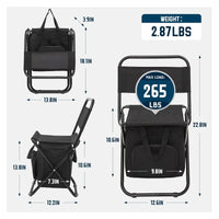 Outdoors Hiking Camping Travel Foldable Fishing Chair Compac