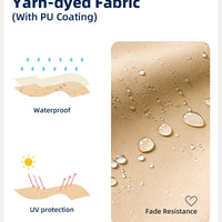 VTX-1971365 Modern Design Waterproof Windproof UV Protect Dining Garden Terrace Sunshade Patio Umbrella Base Villa Pool Courtyard