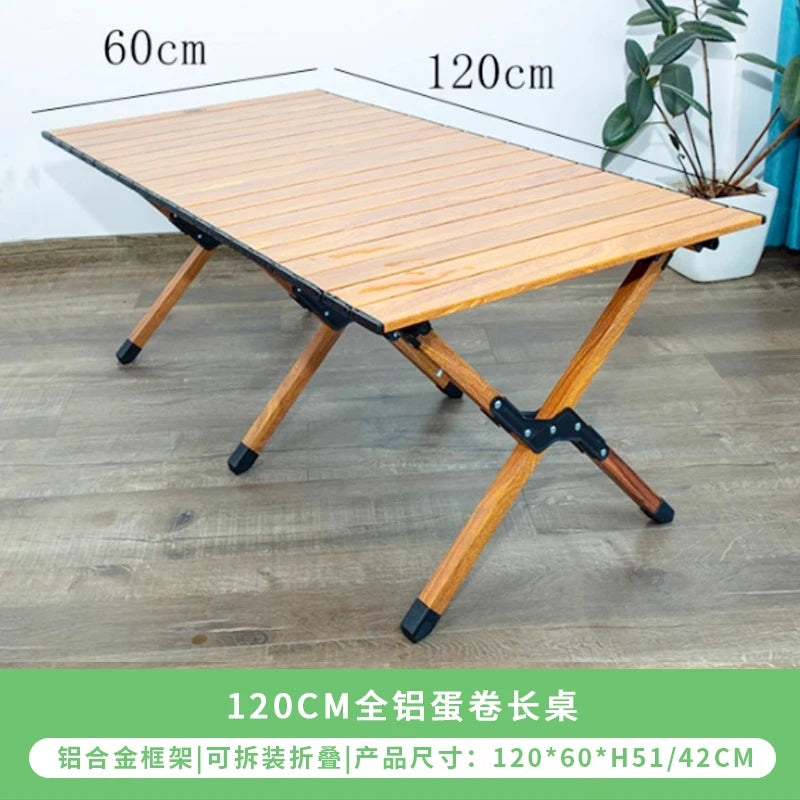 Folding Outdoor Beach Chair with Removable Mesh Table, Aluminum Alloy Frame, and Teslin Fabric