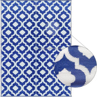 VTX-3806373 9'x12' Indoor/Outdoor Area Rug Waterproof Woven Polypropylene Carpet Camping RV Patio Porch Deck-for Outdoor & Indoor