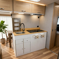 VTX-9579301 GuangRun well-made Lightweight Modern RV Kitchen Cabinet Plywood Camper Furniture Storage Vehicle Marine Trailer