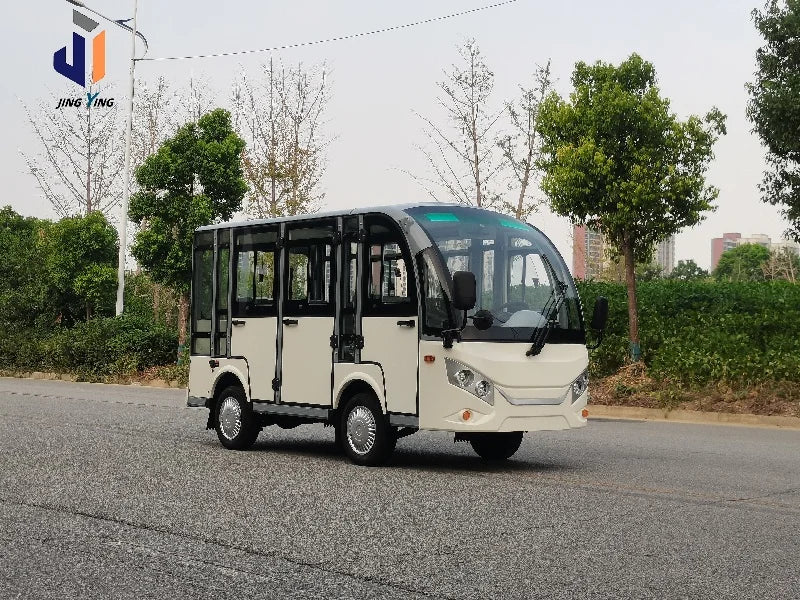 Electric Sightseeing Bus 8-23 Seats Customized Color 4500*1580*2080mm 72V 100A Max Speed 60 Km/h CE Certified