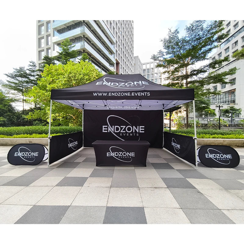 Durable Aluminum 10x10 Outdoor Trade Show Canopy Tent with Custom Logo Print