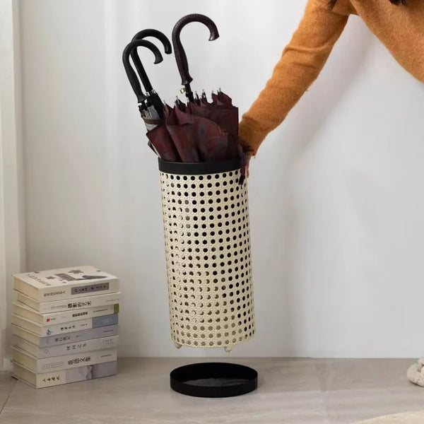 VTX-4957733 Nordic Home Metal Commercial Storage Rack Easy-to-Move Hotel Umbrella Stand Apartment Use Outdoor Patio Garden Living