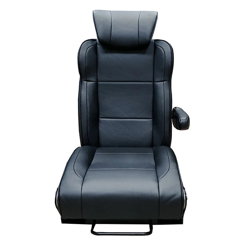 Custom Modified Leather Reclining Camper Van Seat Bed - Universal Fit, Adjustable Angle, Various Colors, Model L008F