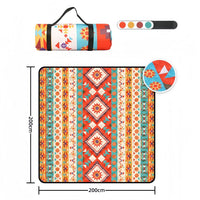 VTX-1839909 Extra Large Waterproof Picnic Mat Foldable Outdoor Blanket Moisture Proof Garden Park Camping Rug Family Travel