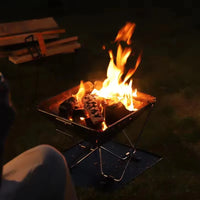 Stainless Steel Portable Freestanding Charcoal BBQ Grill Woo