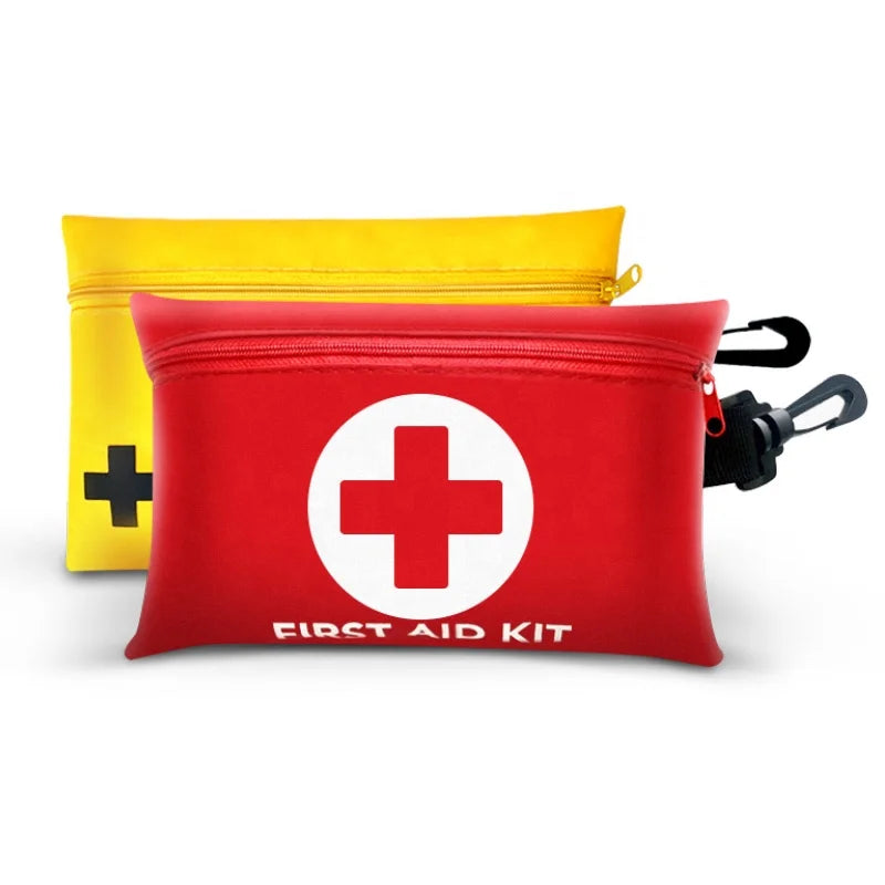 Mini First Aid Kit CE ISO Certified, 21x14cm, Multi-Color, 70D Oxford Cloth