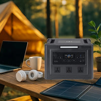 VTX-4854949 Portable 1200W MPPT Controller EU Plug 12V Outdoor Backup Light System Solar Panel Plant RV Flashlight Fun Camping