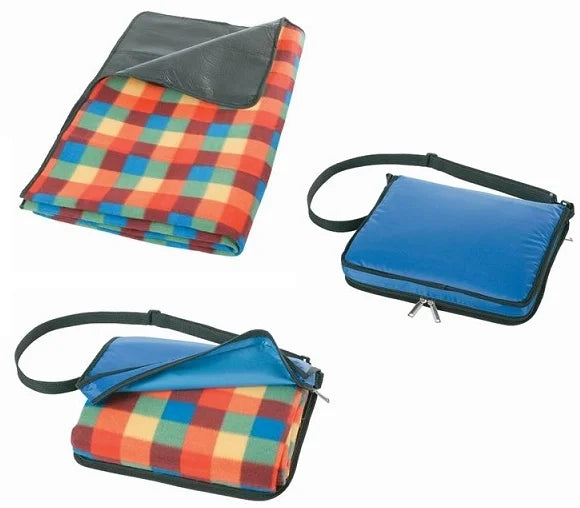 Waterproof Roll Folding Pocket Sport Picnic Blanket Mat, 100% Polyester, Customizable Logo, Square Shape