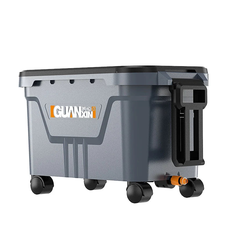 Mobile Car Wash System with Water Tank and Built-in Filtration, 45x35x35 cm
