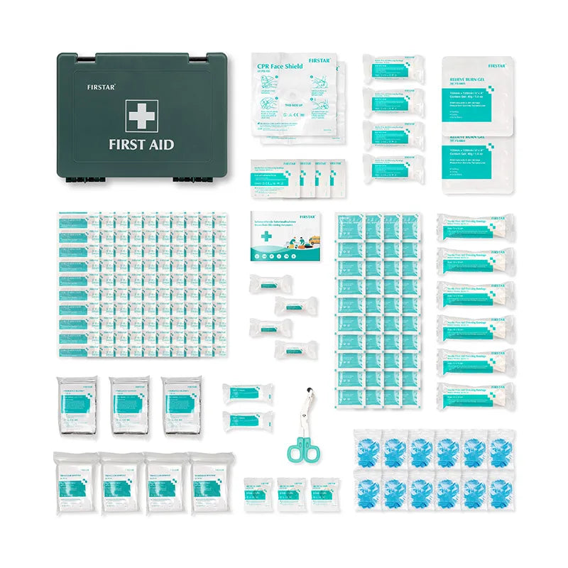 Large British First Aid Kit Basic Emergency Devices CE Certified Waterproof PP Material 35x26.5x10cm