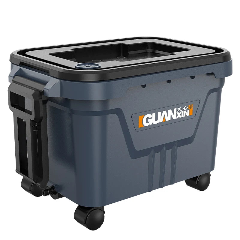 Mobile Car Wash System with Water Tank and Built-in Filtration, 45x35x35 cm