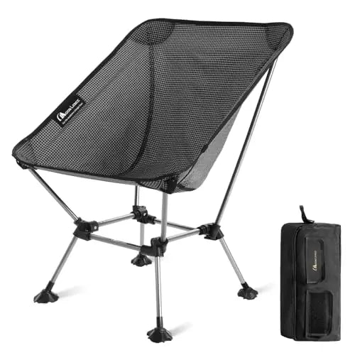 Portable Lightweight Folding Garden Camping Chair, 330Lbs Capacity, Oxford Fabric, Aluminum Frame