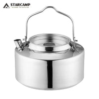 VTX-1628197 STARCAMP 5pcs 304 Stainless Steel Outdoor Picnic Camping Pot Cookware Kit Kitchen Set Cooking Cutlery Sets Carry Bag